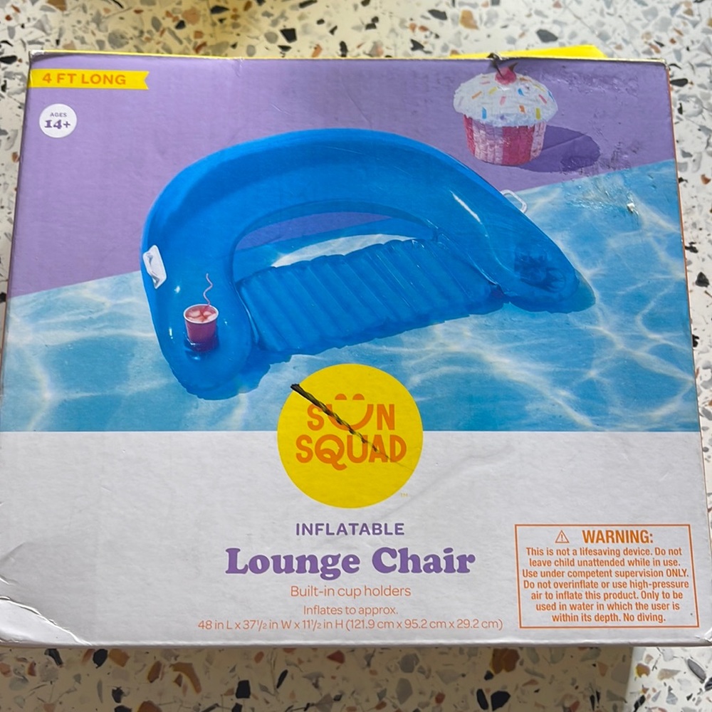 Chill Lounge inflatable Blue - Sun Squad